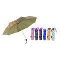 3 Section Manual Open Windproof Compact Umbrellas